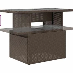 vidaXL Set sofás de jardín 8 piezas y cojines ratán sintético marrón Marrón y crema Hot