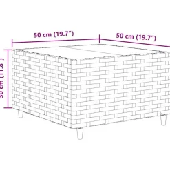 vidaXL Muebles De Jardín-Set sofás de jardín 8 piezas y cojines ratán sintético marrón