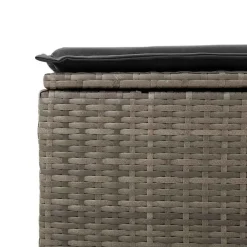 vidaXL Muebles De Jardín-Set sofás jardín y cojines 2 pzas ratán sintético acacia