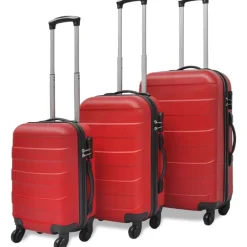vidaXL Maletas Y Bolsos De Viaje-Set Trolley Maleta Rígida Tres Uds.
