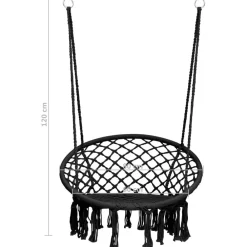 vidaXL Estructuras Para Juegos Al Aire Libre-Silla colgante hamaca columpio 80 cm