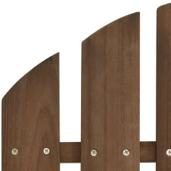 vidaXL Silla con otomana y mesa jardín Adirondack abeto macizo marrón Marrón New