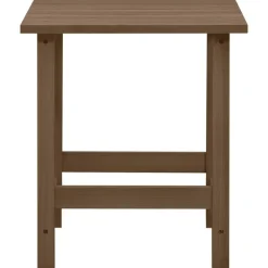 vidaXL Silla con otomana y mesa jardín Adirondack abeto macizo marrón Marrón New