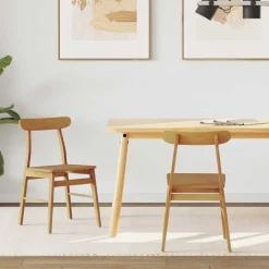 vidaXL Sillas-Silla de comedor 2 pcs 43 x 44,5 x 77 cm