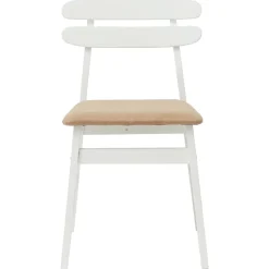 vidaXL Sillas-Silla de comedor 2 pcs y marrón Madera de Caucho Sólido