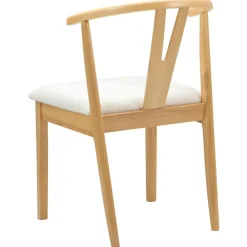 vidaXL Silla de comedor 2 pcs claro Madera de Caucho Sólido Natural y Online