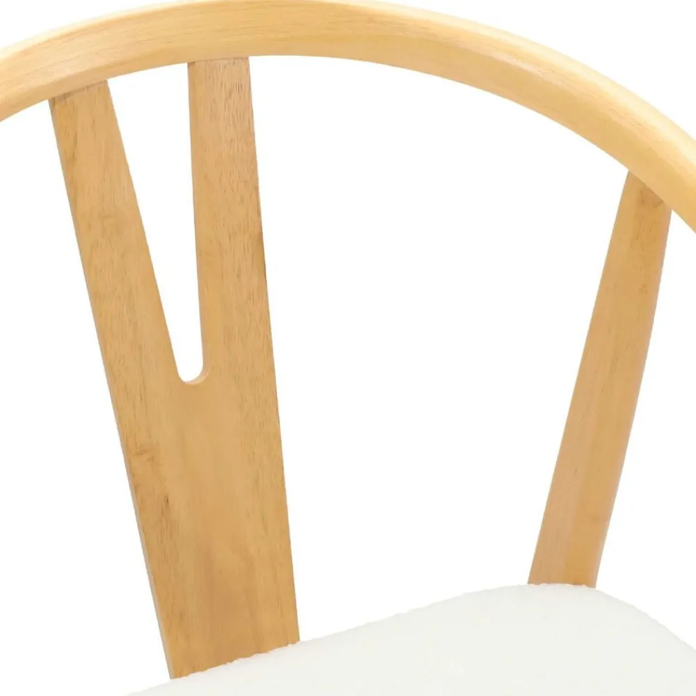 vidaXL Silla de comedor 2 pcs claro Madera de Caucho Sólido Natural y Online
