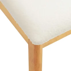 vidaXL Silla de comedor 2 pcs claro Madera de Caucho Sólido Natural y Online