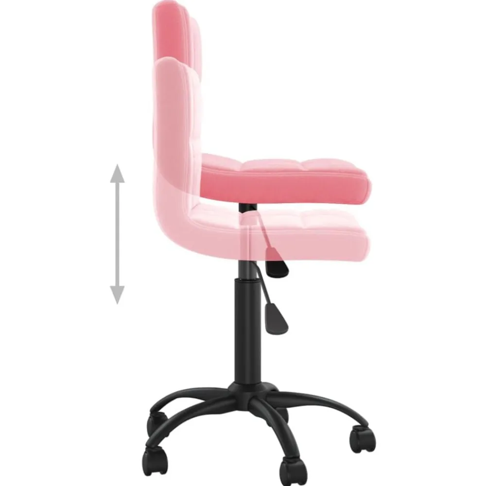 vidaXL Sillas-Silla de comedor giratoria de terciopelo