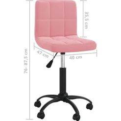 vidaXL Sillas-Silla de comedor giratoria de terciopelo