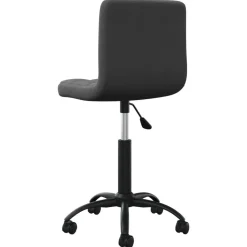 vidaXL Silla de comedor giratoria de terciopelo Negro Online