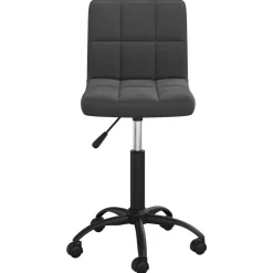 vidaXL Silla de comedor giratoria de terciopelo Negro Online