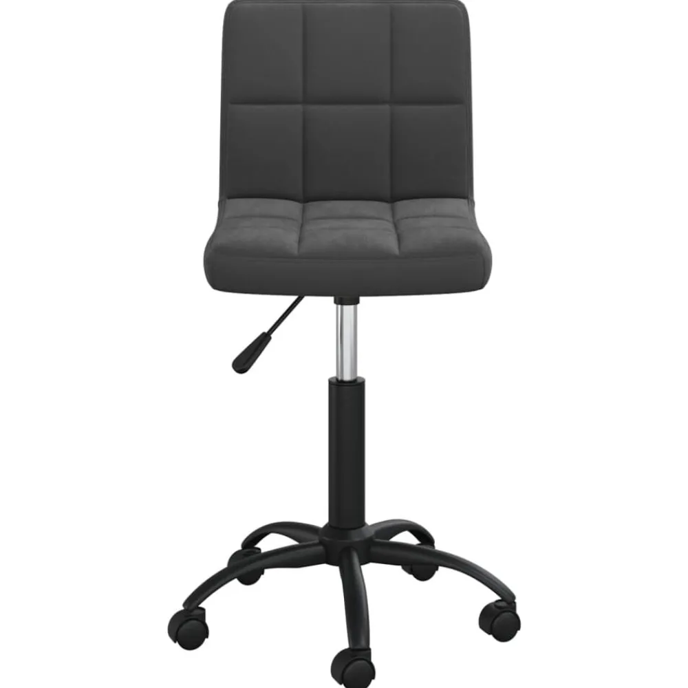 vidaXL Silla de comedor giratoria de terciopelo Negro Online
