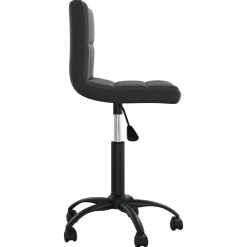 vidaXL Silla de comedor giratoria de terciopelo Negro Online
