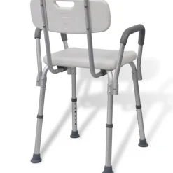 vidaXL Silla de ducha de aluminio blanco Sale