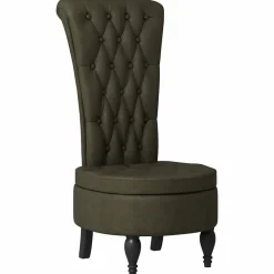 vidaXL Silla de estilo zueco Verde militar 56,5 x 70 x 110 cm Verde ejército Sale