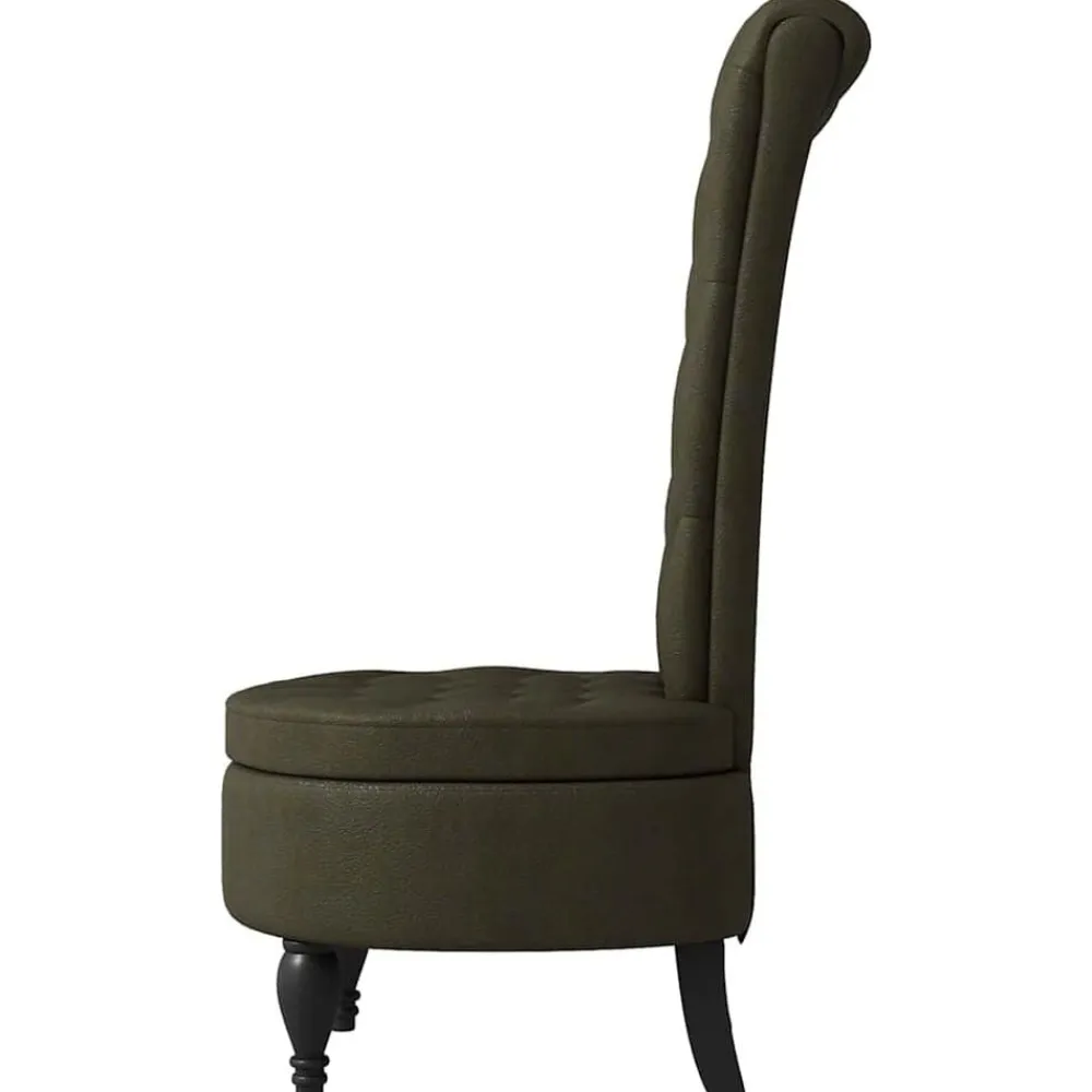vidaXL Silla de estilo zueco Verde militar 56,5 x 70 x 110 cm Verde ejército Sale