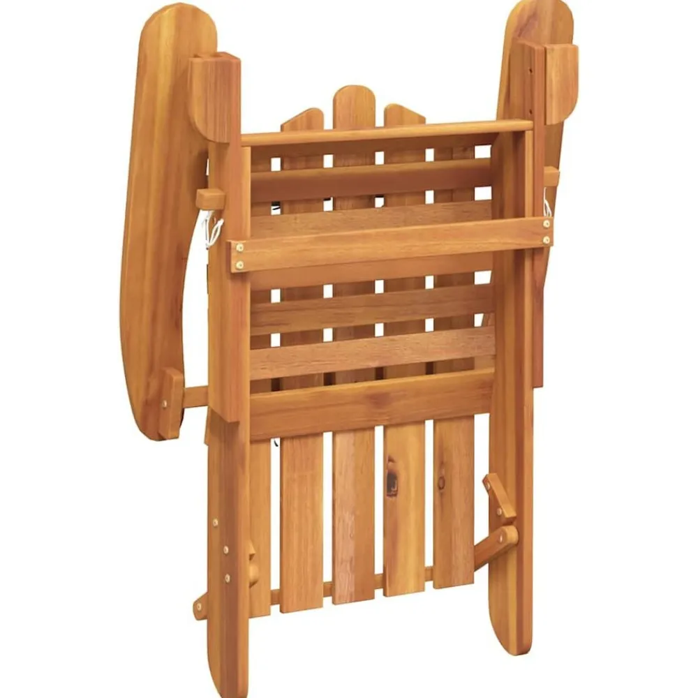vidaXL Muebles De Jardín-Silla de jardín Adirondack de madera maciza de acacia