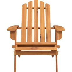 vidaXL Muebles De Jardín-Silla de jardín Adirondack de madera maciza de acacia