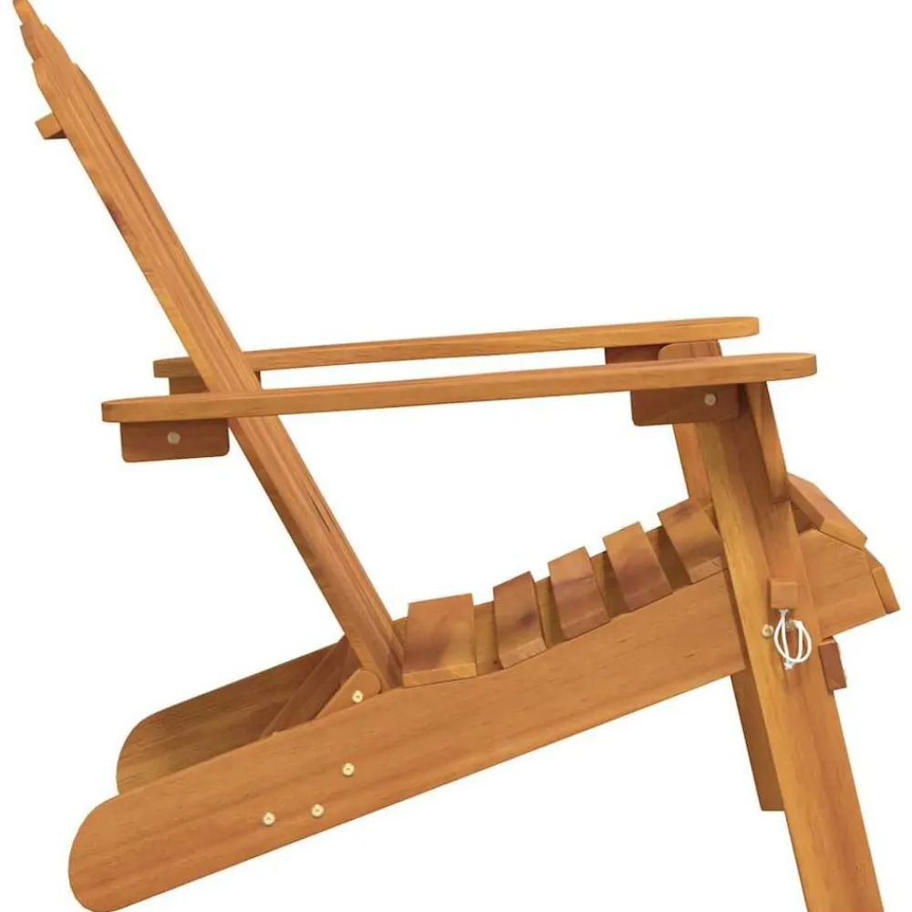 vidaXL Muebles De Jardín-Silla de jardín Adirondack de madera maciza de acacia