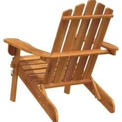 vidaXL Muebles De Jardín-Silla de jardín Adirondack de madera maciza de acacia