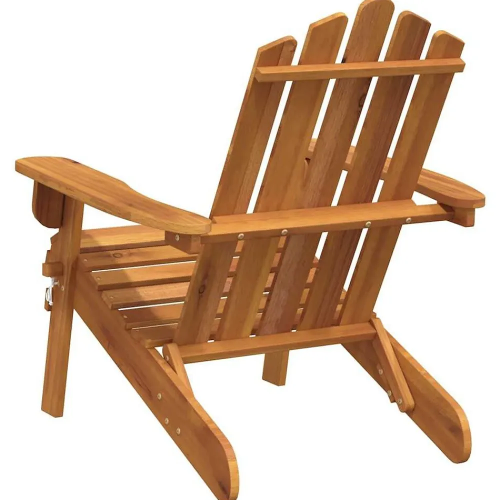 vidaXL Muebles De Jardín-Silla de jardín Adirondack de madera maciza de acacia