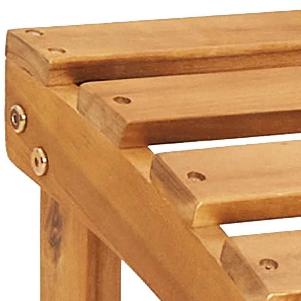 vidaXL Muebles De Jardín-Silla de jardín Adirondack con reposapiés madera maciza acacia