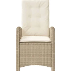 vidaXL Muebles De Jardín-Silla de jardín reclinable con cojines ratán sintético