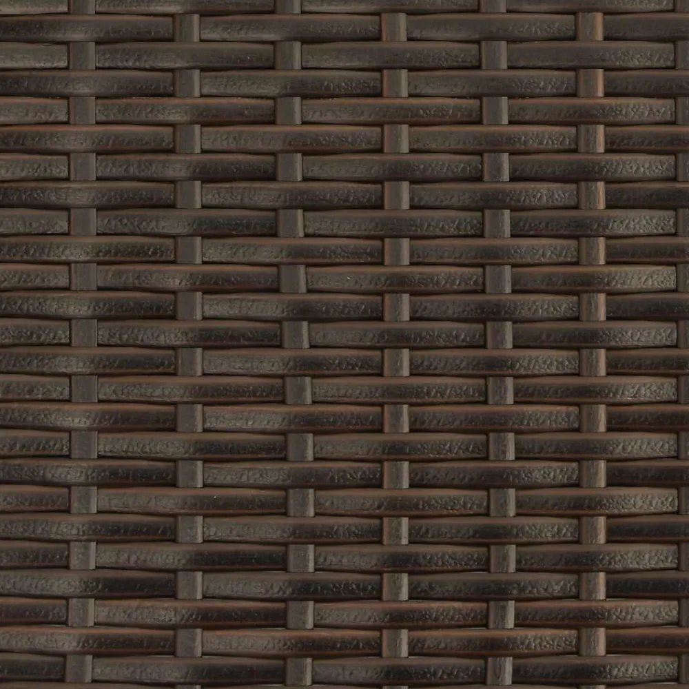vidaXL Muebles De Jardín-Silla de jardín reclinable Marrón y crema 56 x 60 x 112 cm
