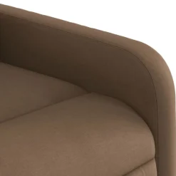 vidaXL Silla de masaje reclinable de pie de tela marrón Marr&oacute;n Best