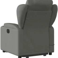 vidaXL Sillas-Silla de masaje reclinable de pie de tela