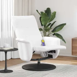 vidaXL Sillas-Silla de masajes reclinable 71 x 90 x 105 cm Cuero sintético