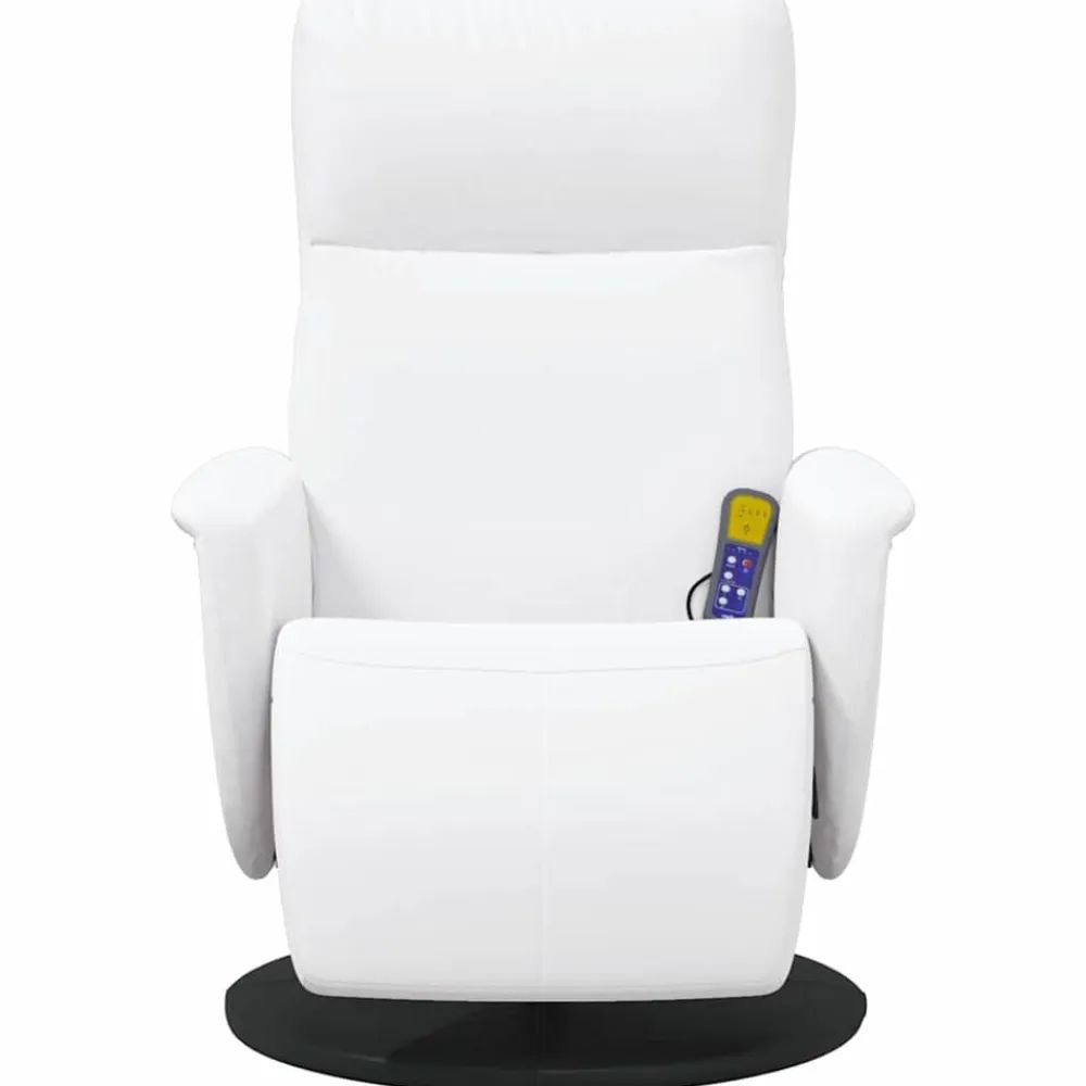 vidaXL Sillas-Silla de masajes reclinable 71 x 90 x 105 cm Cuero sintético