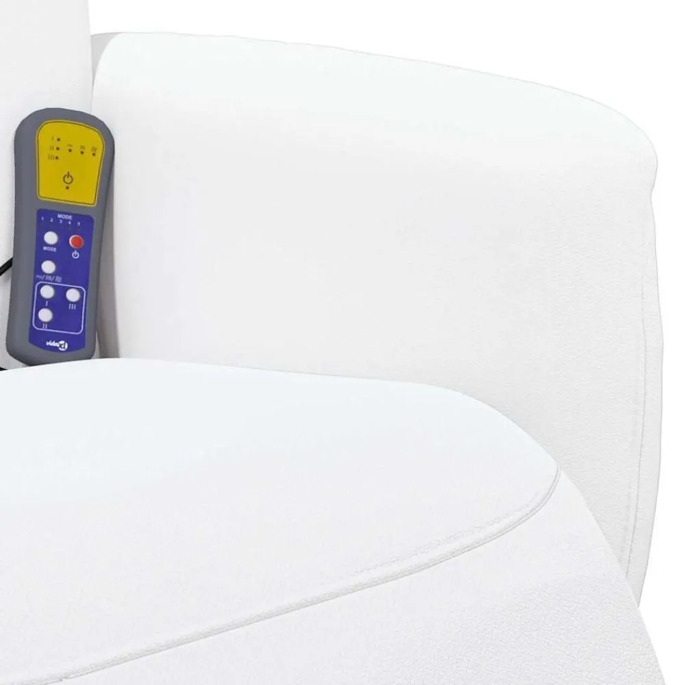 vidaXL Sillas-Silla de masajes reclinable 71 x 90 x 105 cm Cuero sintético