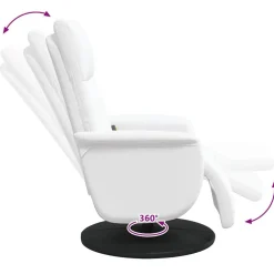 vidaXL Sillas-Silla de masajes reclinable 71 x 90 x 105 cm Cuero sintético