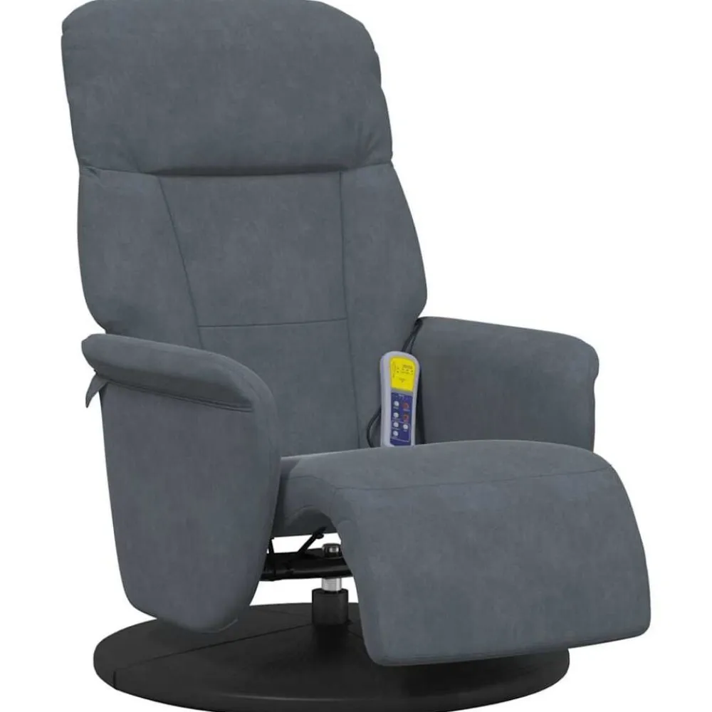 vidaXL Silla de masajes reclinable 91 x 71 x 105 cm Gris oscuro Hot