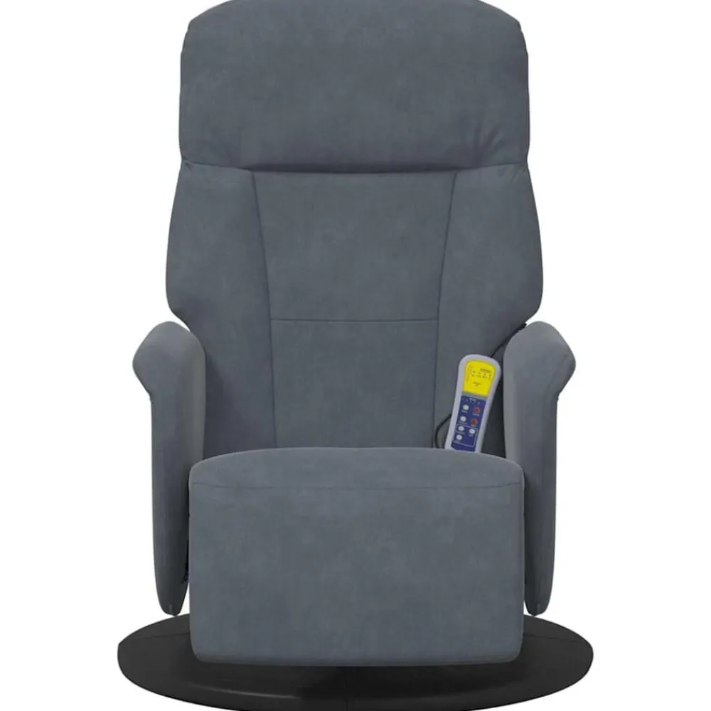 vidaXL Silla de masajes reclinable 91 x 71 x 105 cm Gris oscuro Hot