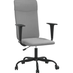 vidaXL Mobiliario De Oficina-Silla de oficina altura ajustable tela