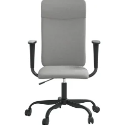 vidaXL Mobiliario De Oficina-Silla de oficina altura ajustable tela