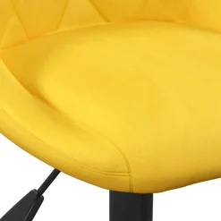 vidaXL Mobiliario De Oficina-Silla de oficina de terciopelo amarilla mostaza