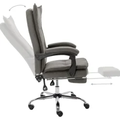 vidaXL Mobiliario De Oficina-Silla de oficina de tela