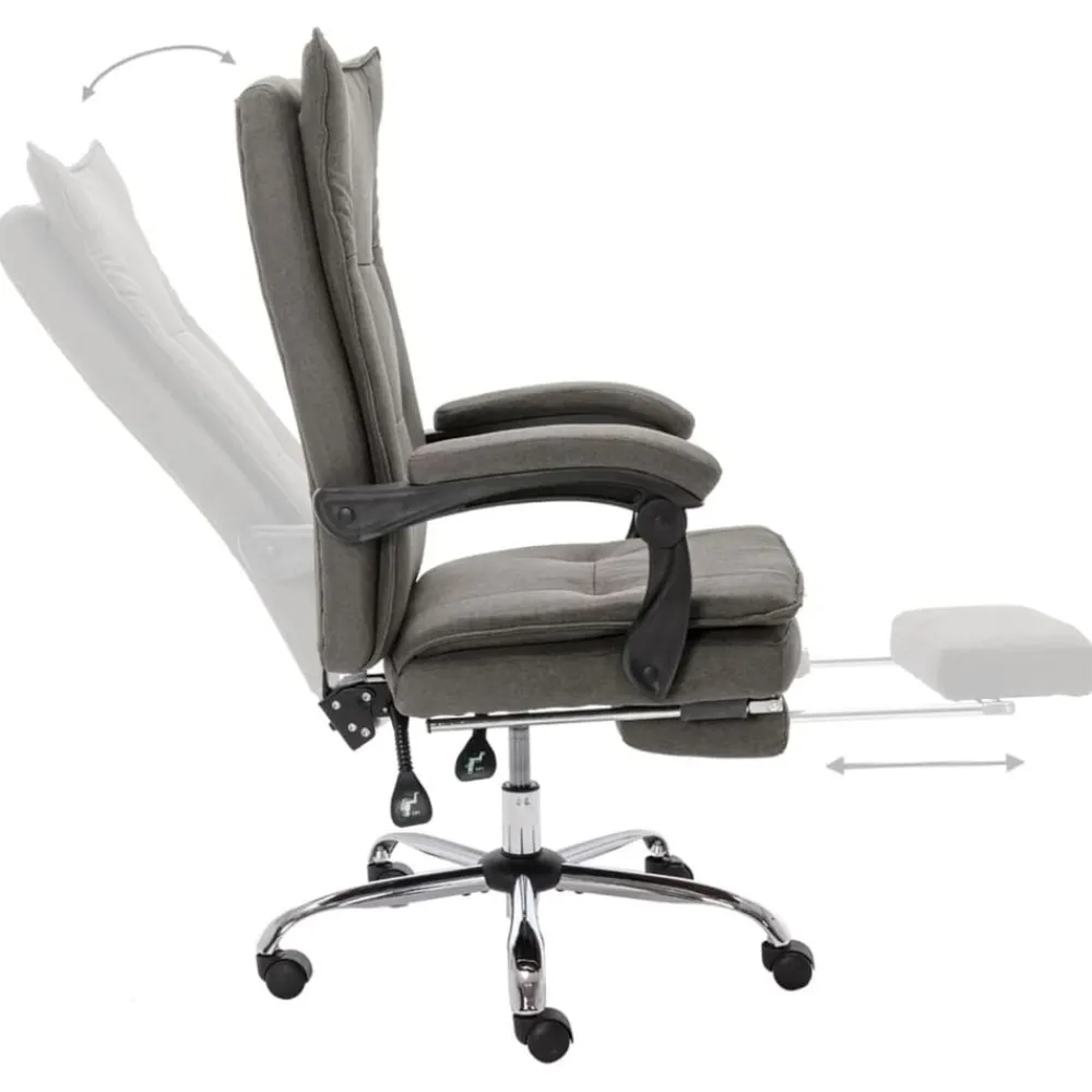 vidaXL Mobiliario De Oficina-Silla de oficina de tela