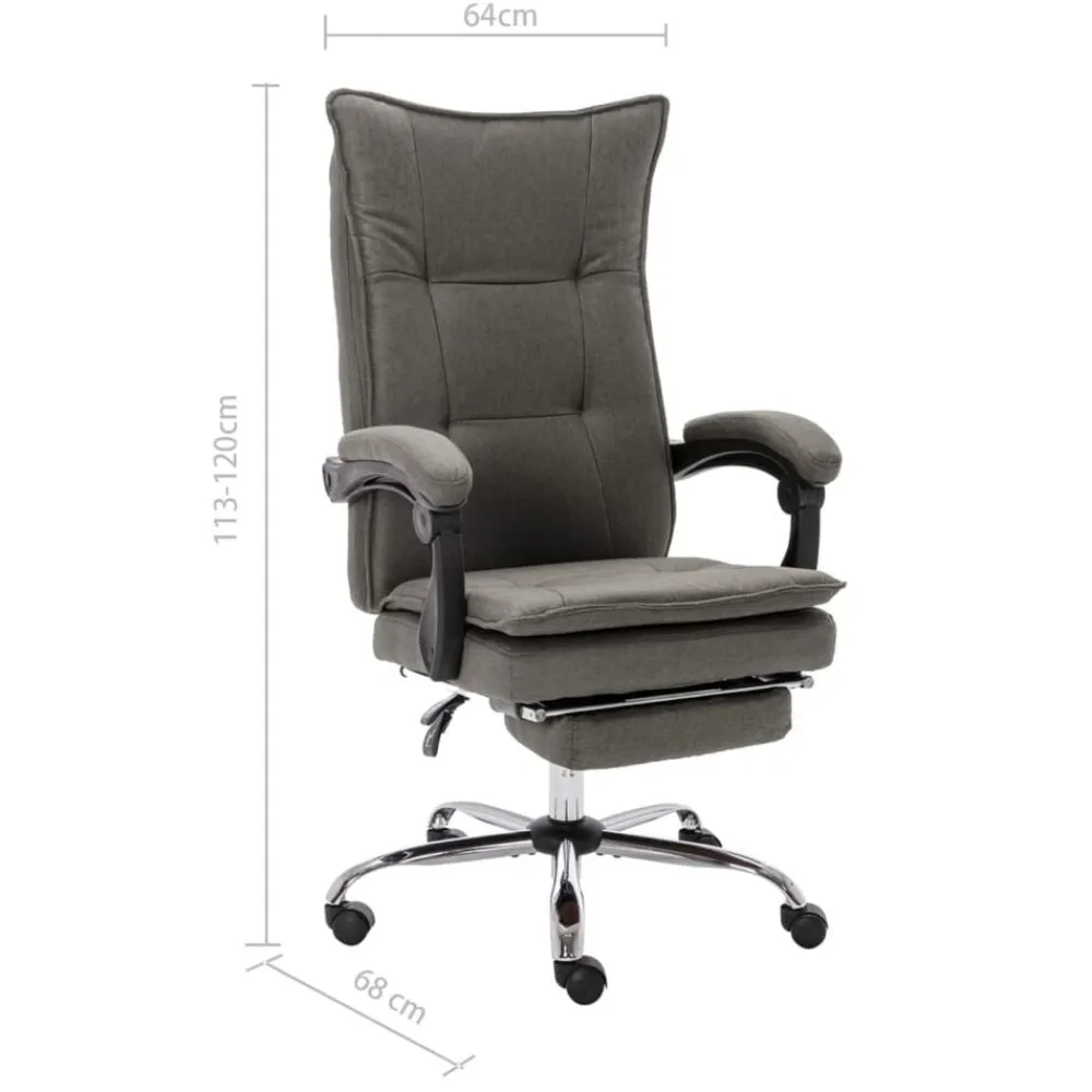 vidaXL Mobiliario De Oficina-Silla de oficina de tela