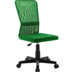 vidaXL Silla de oficina de tela de malla 44x52x100 cm Verde Clearance