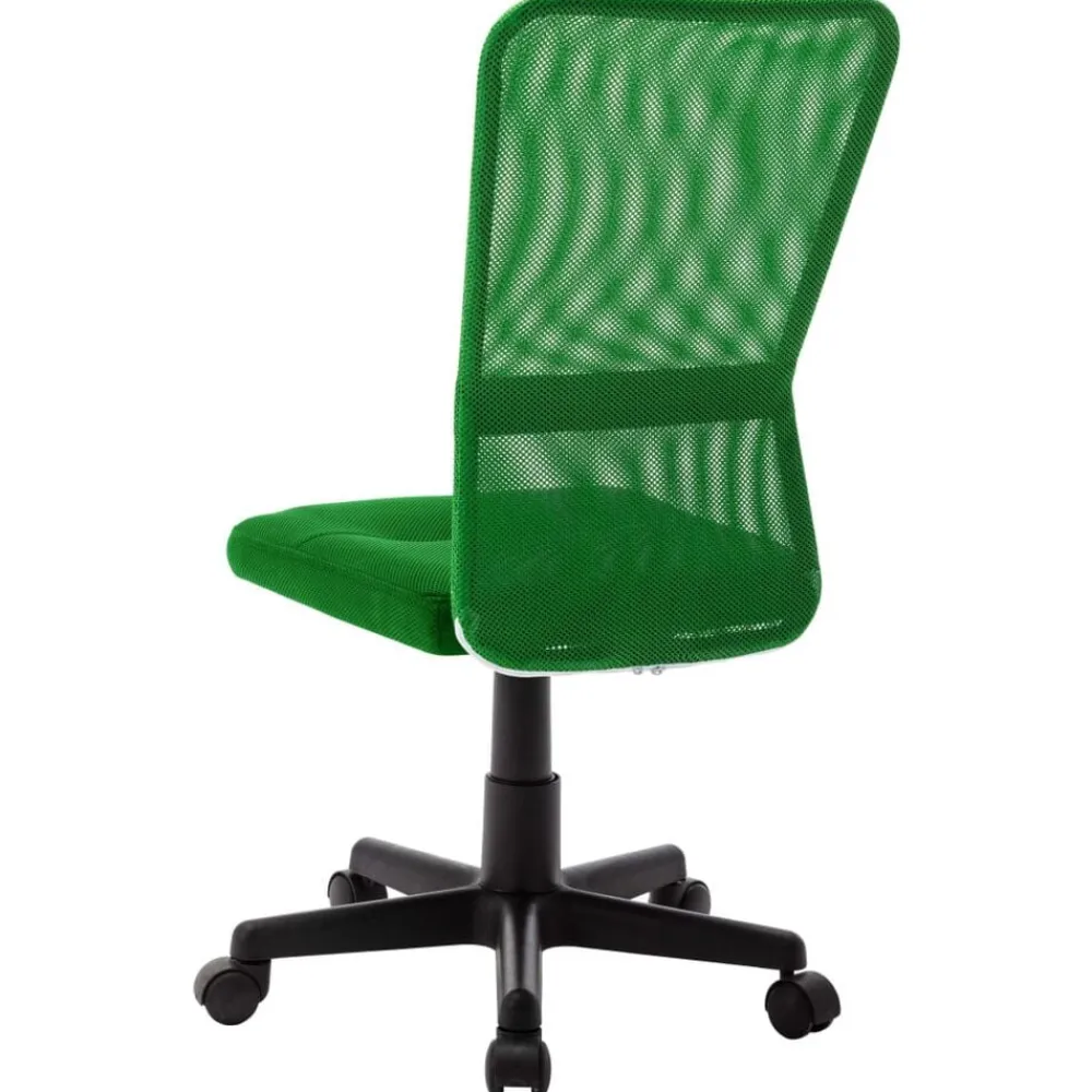 vidaXL Silla de oficina de tela de malla 44x52x100 cm Verde Clearance