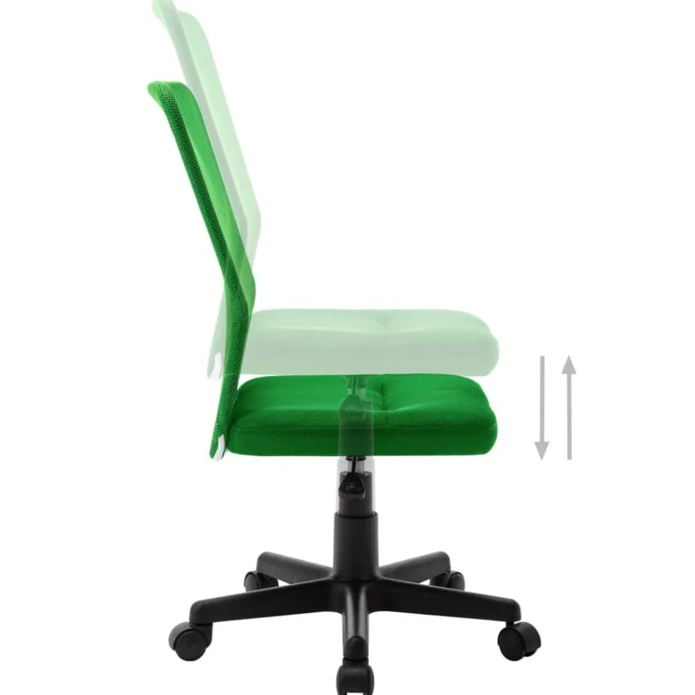vidaXL Silla de oficina de tela de malla 44x52x100 cm Verde Clearance