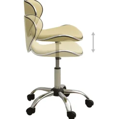vidaXL Mobiliario De Oficina-Silla de oficina de cuero sintético