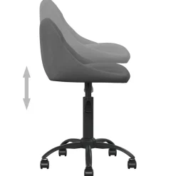 vidaXL Mobiliario De Oficina-Silla de oficina de terciopelo