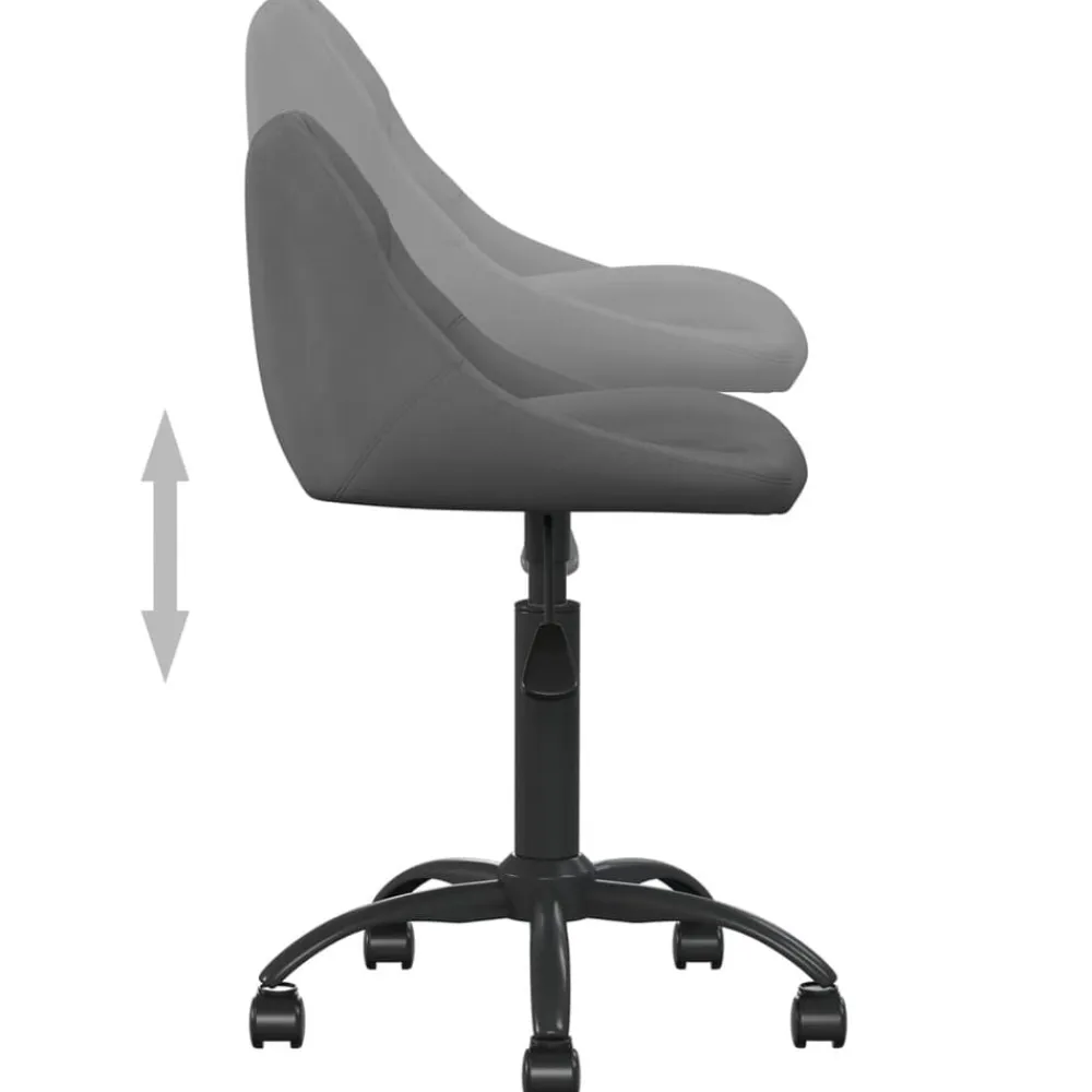 vidaXL Mobiliario De Oficina-Silla de oficina de terciopelo