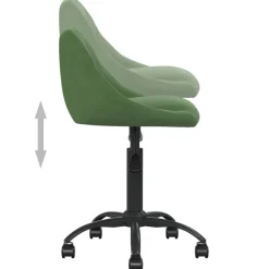 vidaXL Mobiliario De Oficina-Silla de oficina de terciopelo
